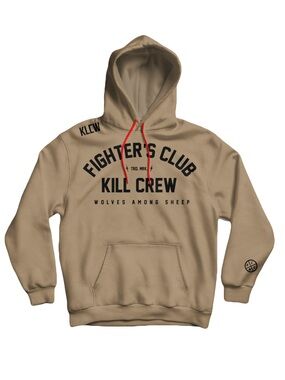 Kill Crew Fighter’s Club Hoodie Sand Size XL